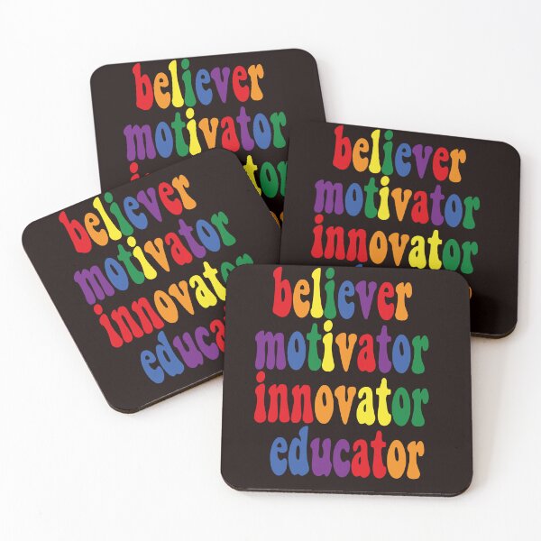 Item preview, Teacher Motivator Believer Innovator Educator designed and sold by shirtlees.