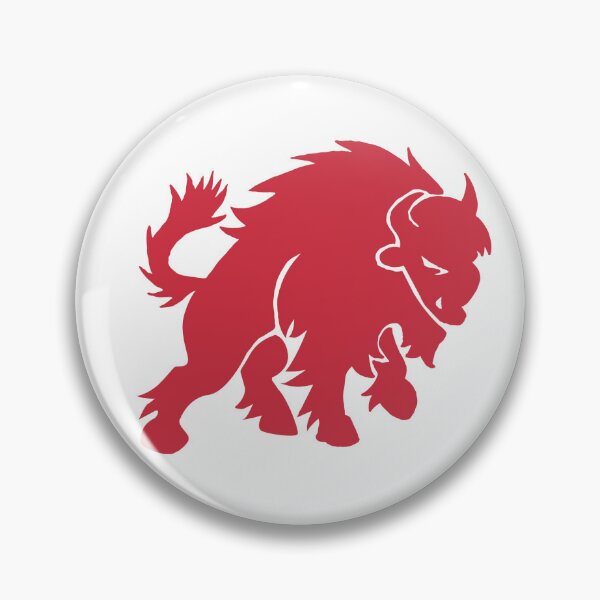Item preview, Red Bison Emblem designed and sold by Nealoc.