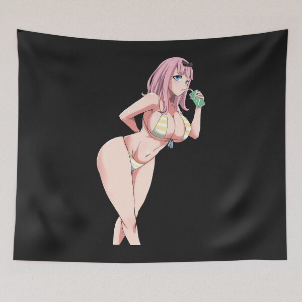 Item preview, Chika Fujiwara sexy hentai anime shimapan bikini Sticker designed and sold by Corelli87.