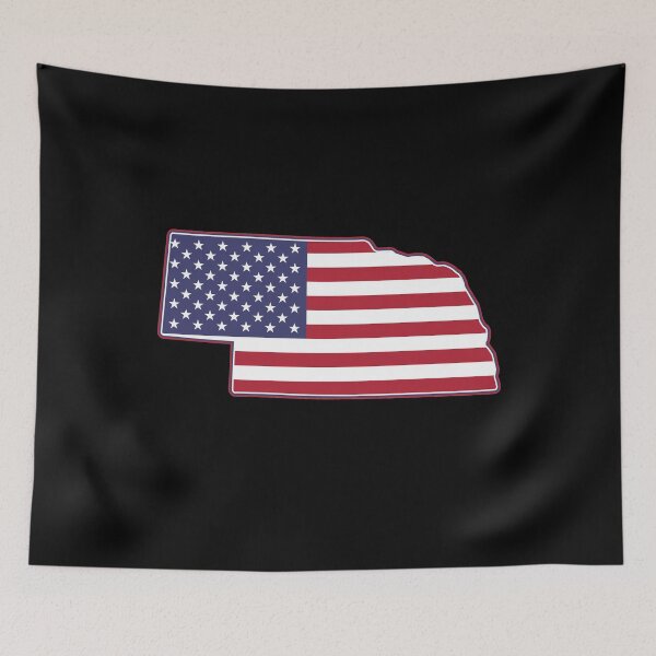 Item preview, State of Nebraska USA American Flag Patriotic designed and sold by RoguePixel.