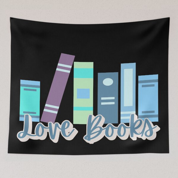 Item preview, Blue Love Books, Fun Book Lover Design For Eager Readers And Book Lovers designed and sold by TrulyEpoque.