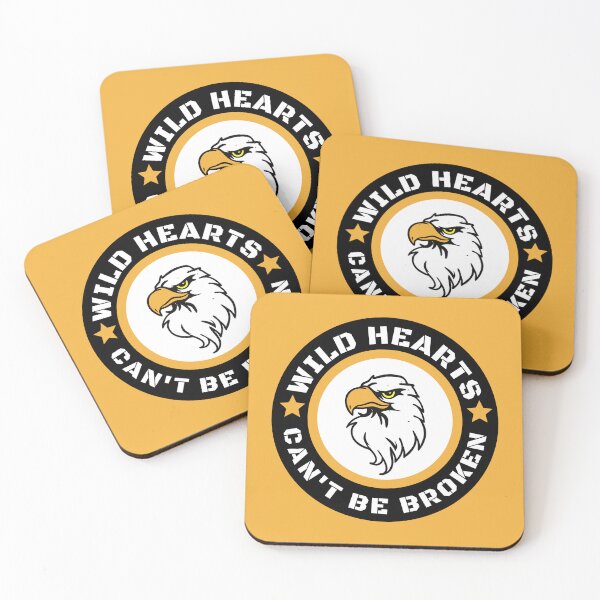 Item preview, Motivational quote - Wild Heart can't be broken - eagle logo designed and sold by yoshra.