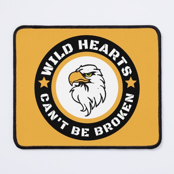 Item preview, Motivational quote - Wild Heart can't be broken - eagle logo designed and sold by yoshra.