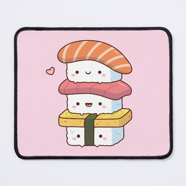 Item preview, Cute Sushi Trio Stack, Kawaii Japanese Food designed and sold by rustydoodle.