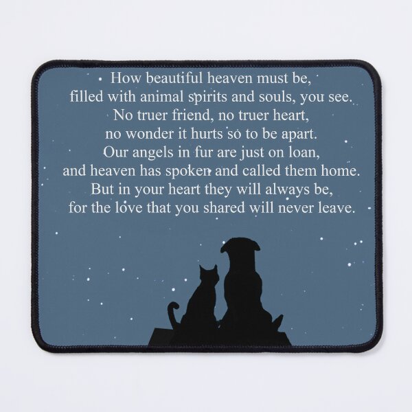 Item preview, Animal Heaven Pet Sympathy Memorial Spiritual Heaven Poem designed and sold by Stephanie Laird.