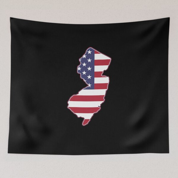 Item preview, State of New Jersey USA American Flag Patriotic designed and sold by RoguePixel.