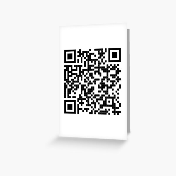  crab rave 10 hours qr code sticker greeting card for sale by