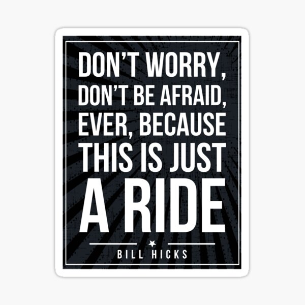 Item preview, Bill Hicks quote Subway style (white text on black) designed and sold by Dpe1974.