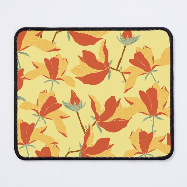Item preview, Orange flowers seamless design designed and sold by Reshma Rajagopal.
