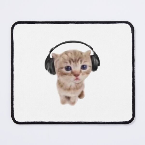 Item preview, kitten listening to music designed and sold by Juana S.