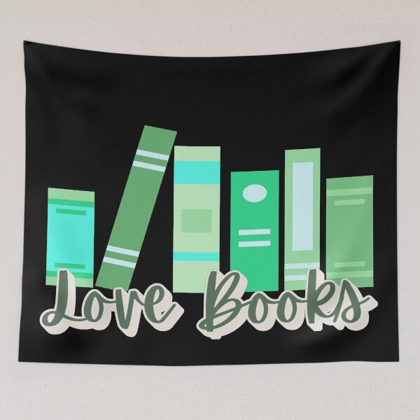 Item preview, Green Love Books, Fun Book Lover Design For Eager Readers And Book Lovers designed and sold by TrulyEpoque.