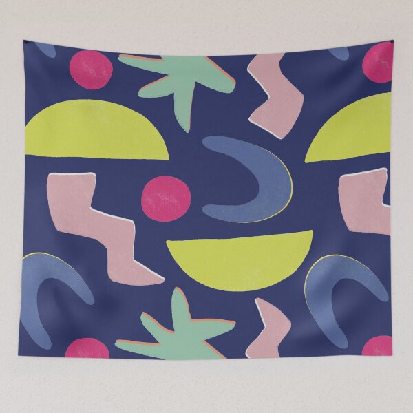 Item preview, Risograph Abstract - Navy designed and sold by sylviabosky.