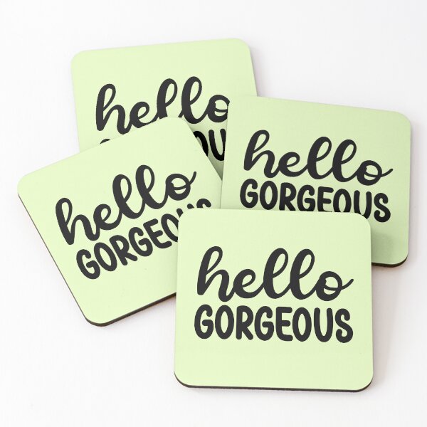 Item preview, Hello Gorgeous 5 - Quote in Script Calligraphy Typography  designed and sold by Cawaiico.