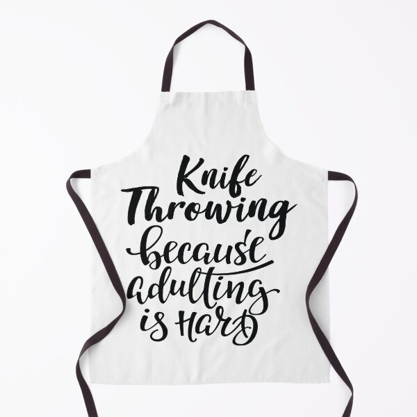 Item preview, Knife Throwing Because Adulting Is Hard designed and sold by WordsGamersUse.