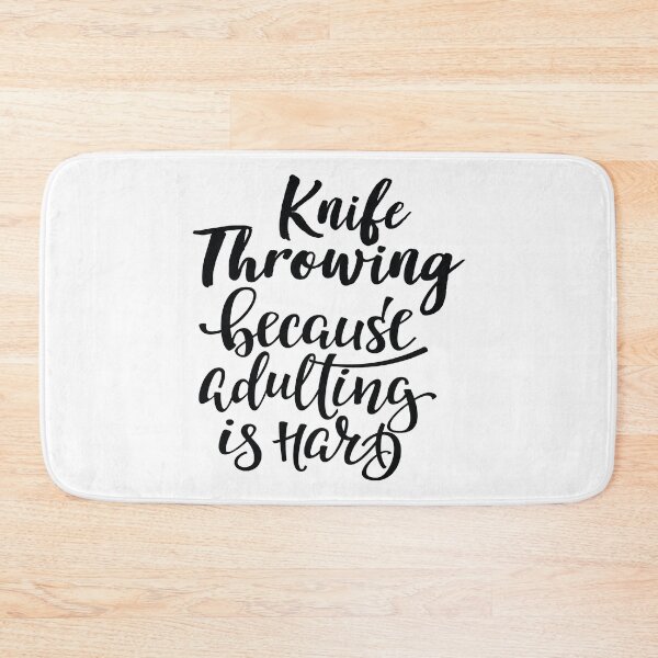 Item preview, Knife Throwing Because Adulting Is Hard designed and sold by WordsGamersUse.