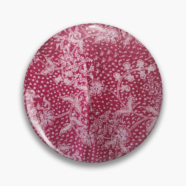 Item preview, Indonesia handmade hand-drawn batik tulis red peach floral plants leaves cotton Lasem designed and sold by Morcawork.