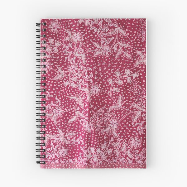 Artikelvorschau, Indonesien handgefertigte handgezeichnete Batik Tulis rote Pfirsich Blumenpflanzen Blätter Baumwolle Lasem entworfen und verkauft von Morcawork.