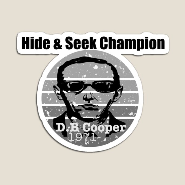 Item preview, D.B Cooper Hide & Seek Champion 1971 Black & White  designed and sold by TwoTeenSisters.