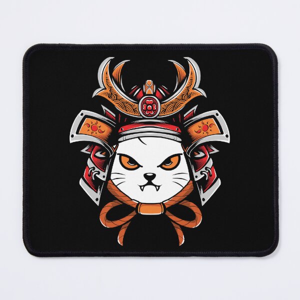 Item preview, Japanese Cat Samurai Warrior Mask designed and sold by ThisIsMugLife.
