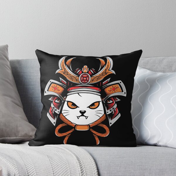 Item preview, Japanese Cat Samurai Warrior Mask designed and sold by ThisIsMugLife.