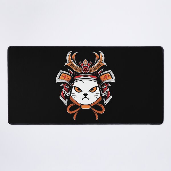 Item preview, Japanese Cat Samurai Warrior Mask designed and sold by ThisIsMugLife.
