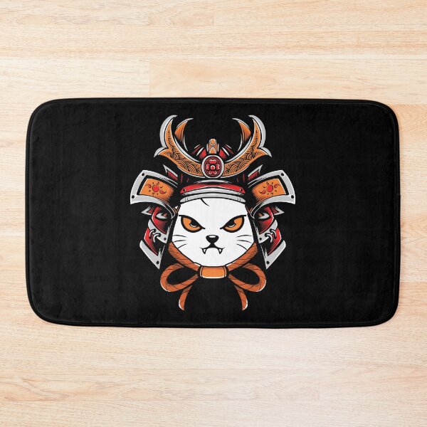 Item preview, Japanese Cat Samurai Warrior Mask designed and sold by ThisIsMugLife.