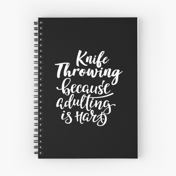 Item preview, Knife Throwing Because Adulting Is Hard designed and sold by WordsGamersUse.