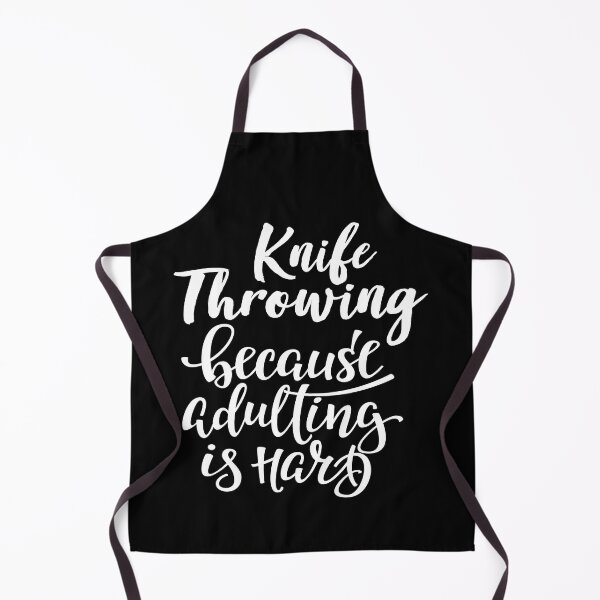 Item preview, Knife Throwing Because Adulting Is Hard designed and sold by WordsGamersUse.