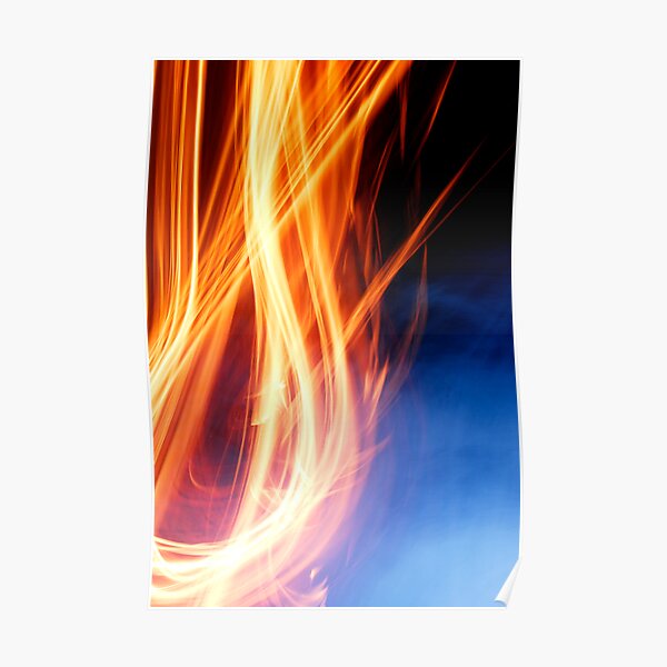 Abstract Fire Poster