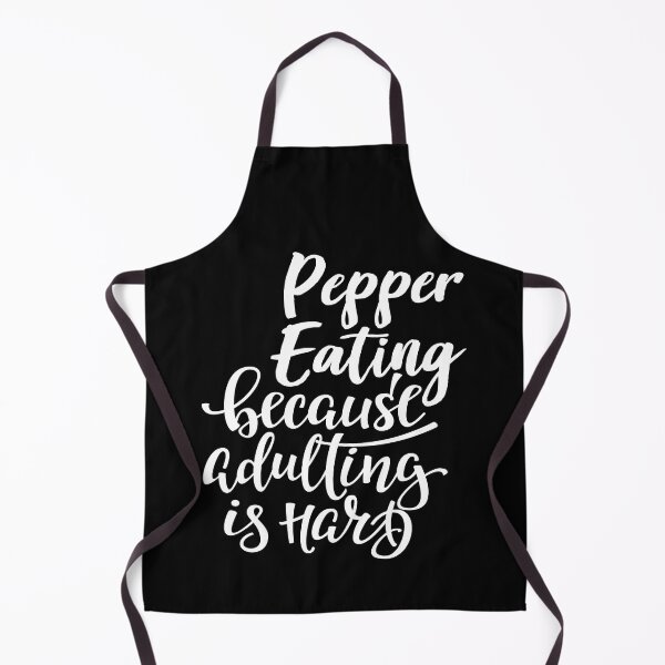 Item preview, Pepper Eating Because Adulting Is Hard designed and sold by WordsGamersUse.