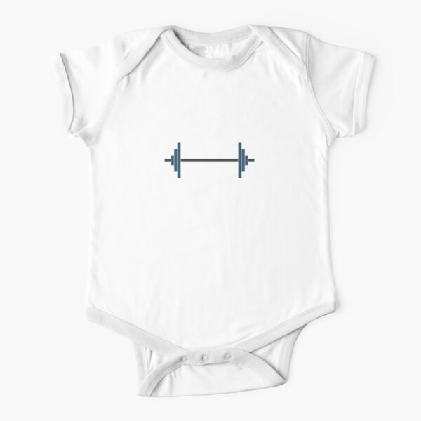 Barbells Short Sleeve Baby One-Piece