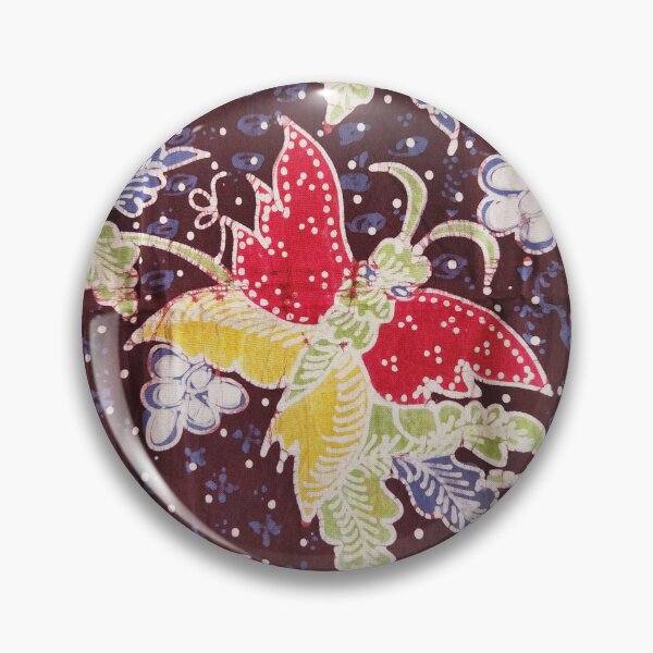 Item preview, Indonesia handmade-hand-drawn butterfly floral grape fruit Lasem cotton batik fabric designed and sold by Morcawork.
