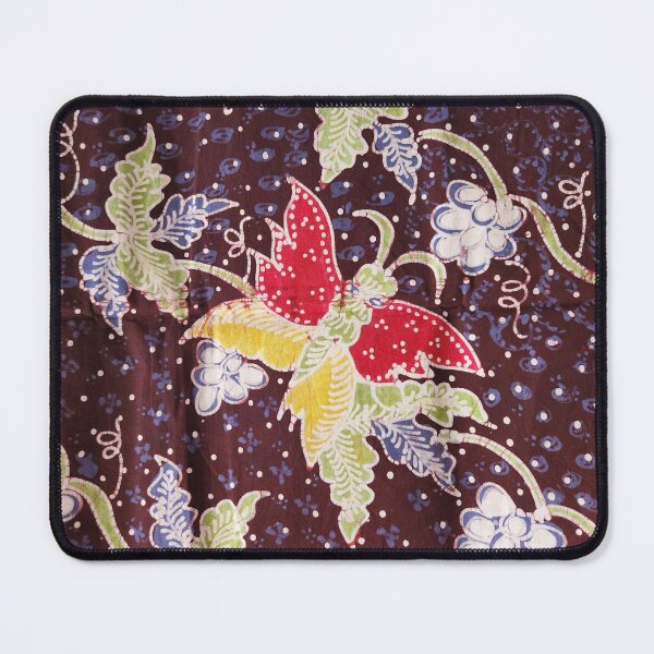 Item preview, Indonesia handmade-hand-drawn butterfly floral grape fruit Lasem cotton batik fabric designed and sold by Morcawork.