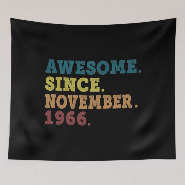 Item preview, Awesome Since November 1966 Retro Vintage 56th Birthday Gift designed and sold by designbychow.