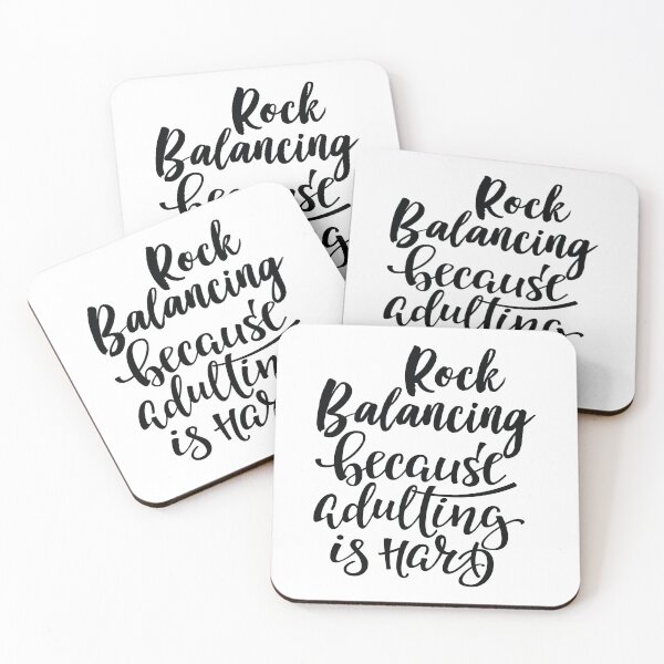 Item preview, Rock Balancing Because Adulting Is Hard designed and sold by WordsGamersUse.