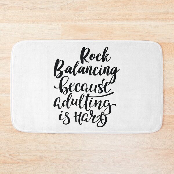 Item preview, Rock Balancing Because Adulting Is Hard designed and sold by WordsGamersUse.