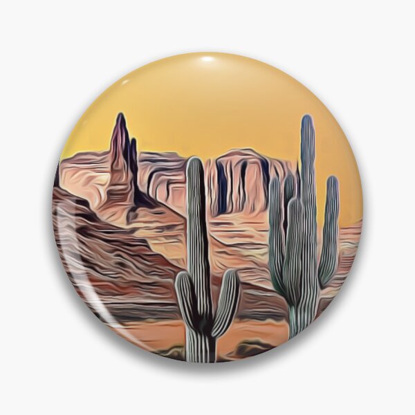 Item preview, Arizona Desert with Saguaro Cacti, Pop Art Style designed and sold by madtoyman.