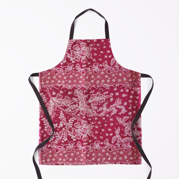 Item preview, Indonesia handmade hand-drawn batik tulis red peach floral plants cotton Lasem designed and sold by Morcawork.
