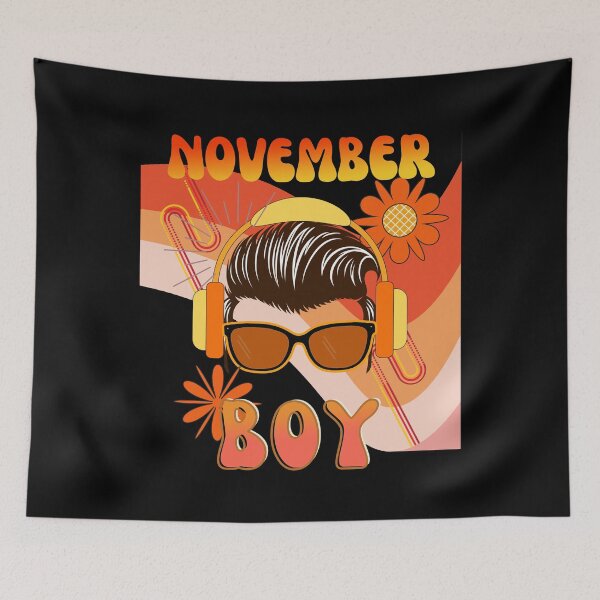 Item preview, Retro November Boy Vintage Design designed and sold by my-green-gecko.