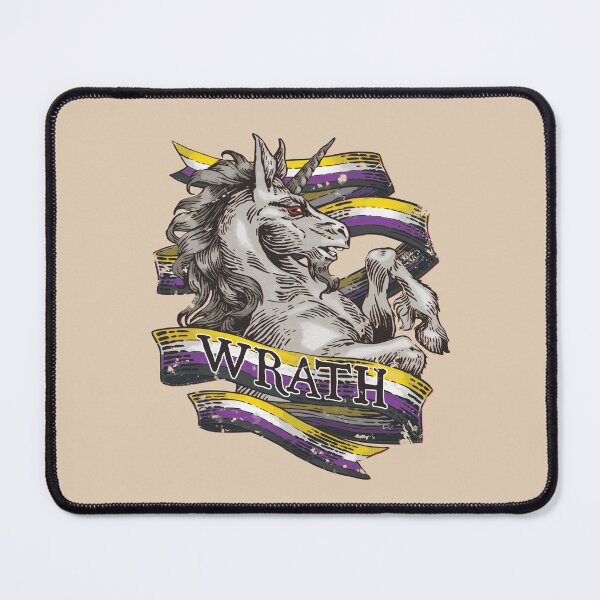 Item preview, Wrath Unicorn - Nonbinary Pride designed and sold by StillWinter.