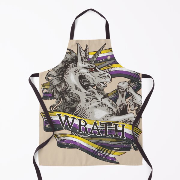 Item preview, Wrath Unicorn - Nonbinary Pride designed and sold by StillWinter.
