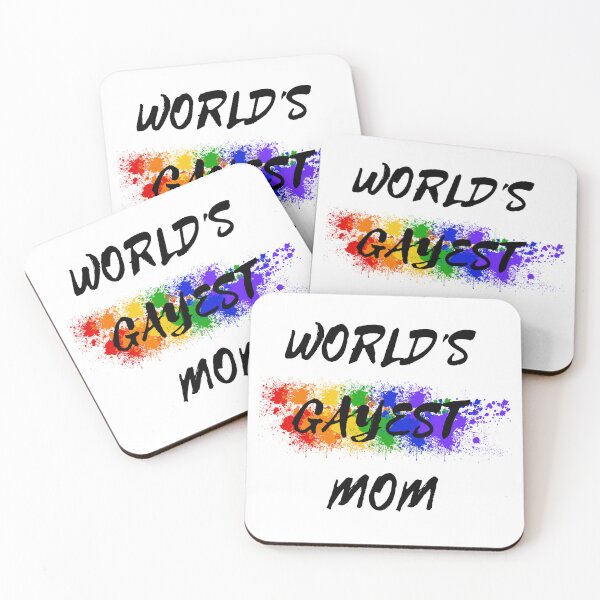 Item preview, World's Gayest Mom designed and sold by LuckyKermit.