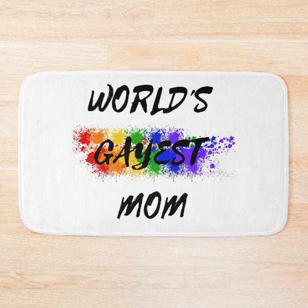Item preview, World's Gayest Mom designed and sold by LuckyKermit.