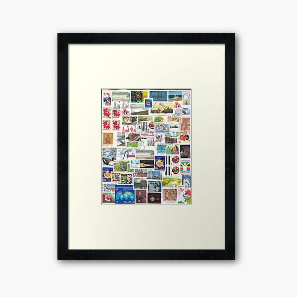 Stamped Framed Art Print