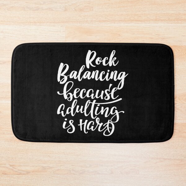 Item preview, Rock Balancing Because Adulting Is Hard designed and sold by WordsGamersUse.