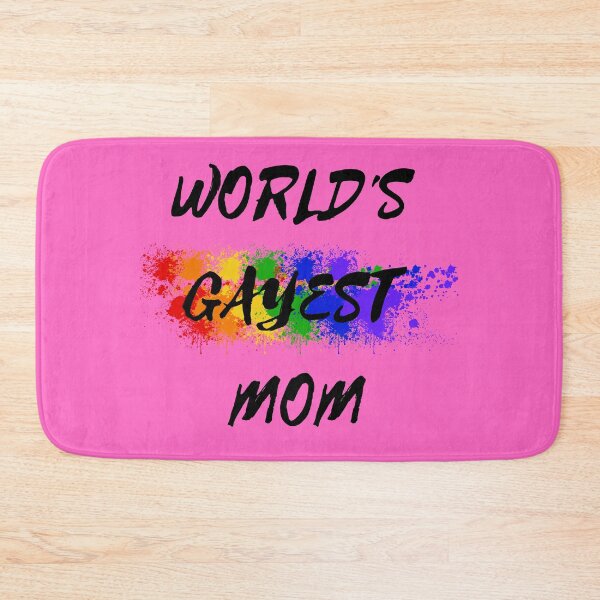 Item preview, World's Gayest Mom Color Splash For Pride Month In Pink designed and sold by LuckyKermit.