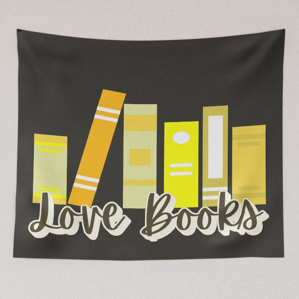 Item preview, Yellow Love Books, Fun Book Lover Design For Eager Readers And Book Lovers designed and sold by TrulyEpoque.