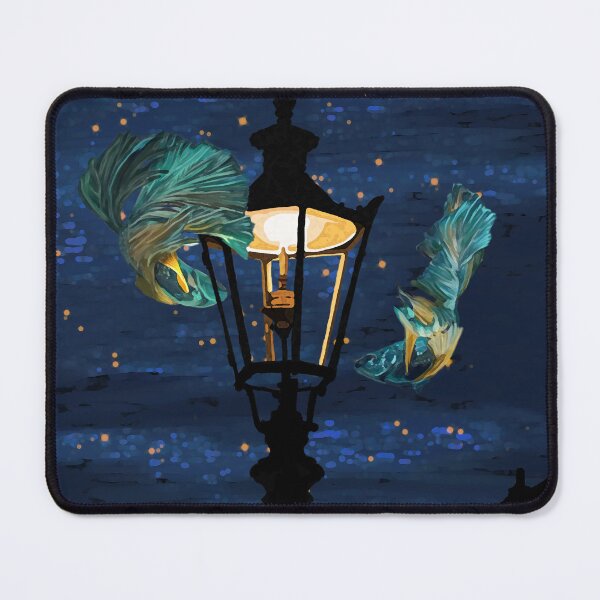 Item preview, Fighting fish, flying around a lamppost designed and sold by AcaliSeisme.