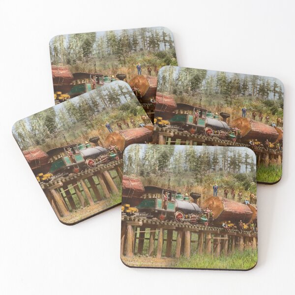Item preview, Train - Logging - The morning dump 1890 designed and sold by Mike Savad Photography.