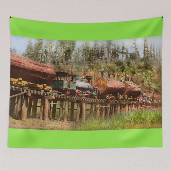 Item preview, Train - Logging - The morning dump 1890 designed and sold by Mike Savad Photography.